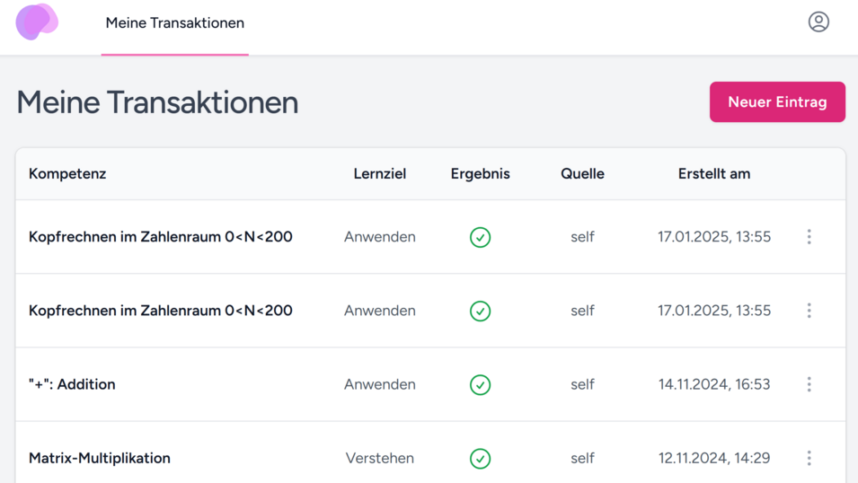 Screenshot von mein-Bildungsstand