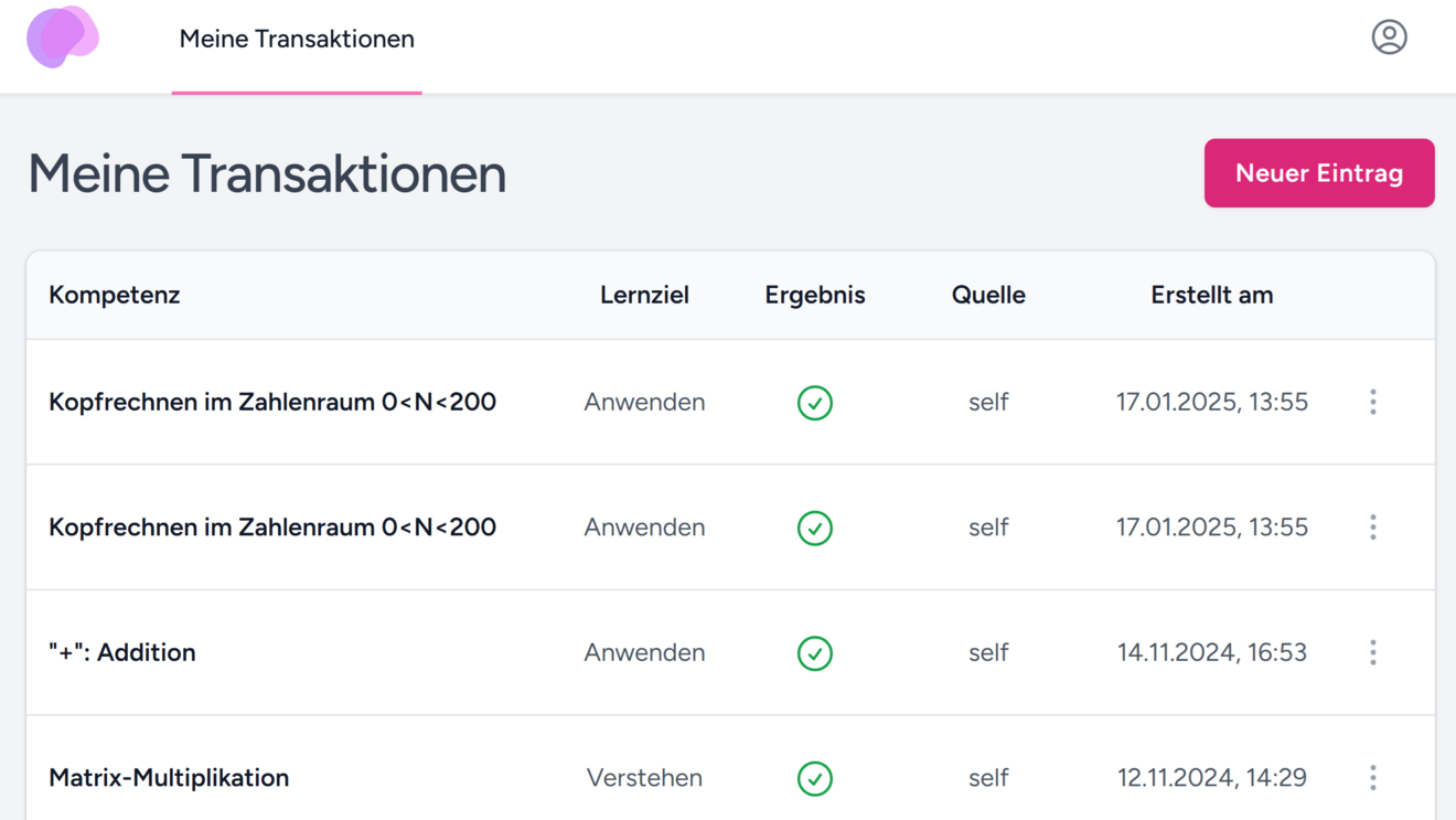 Screenshot von mein-Bildungsstand