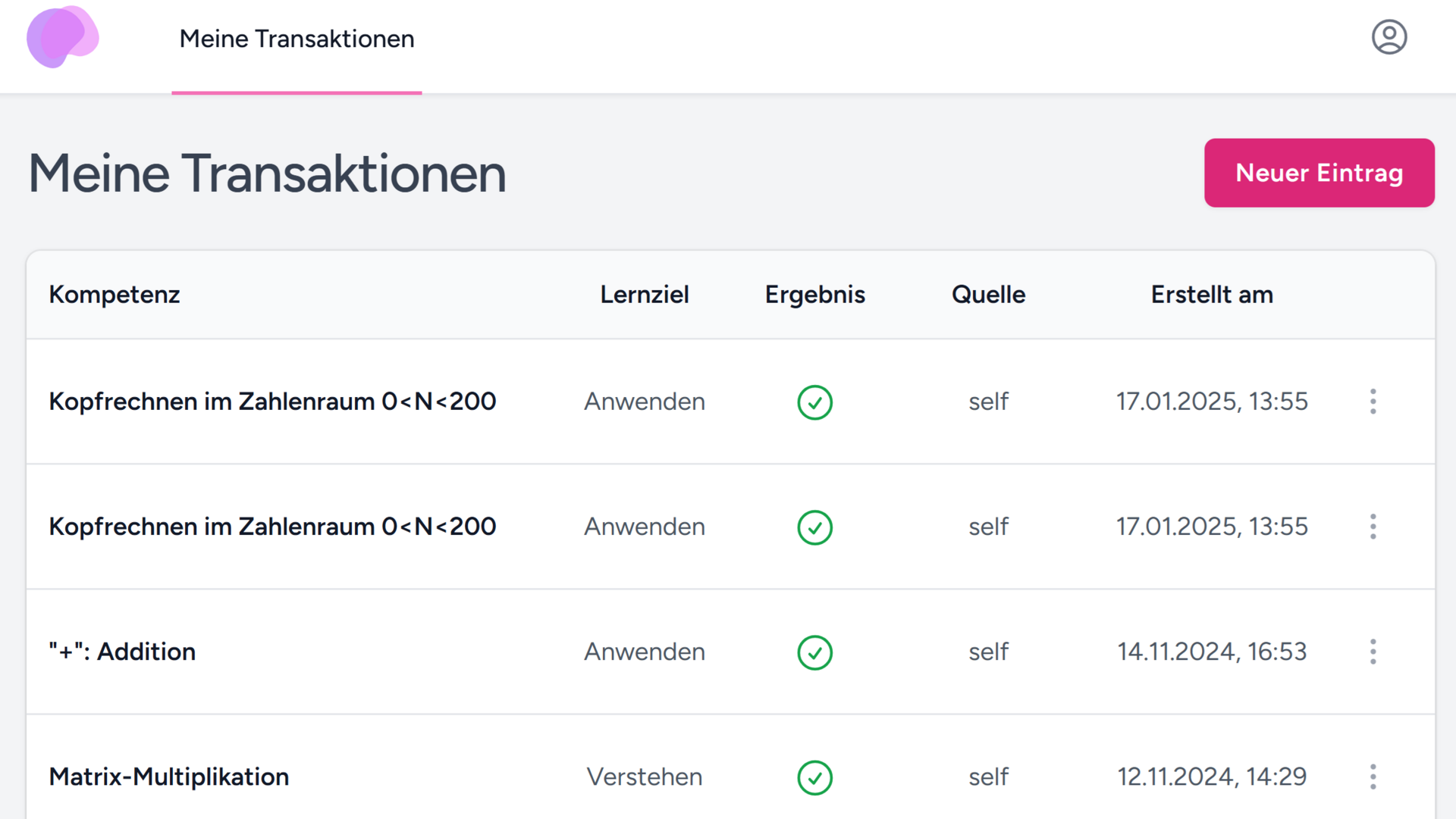 Screenshot von mein-Bildungsstand