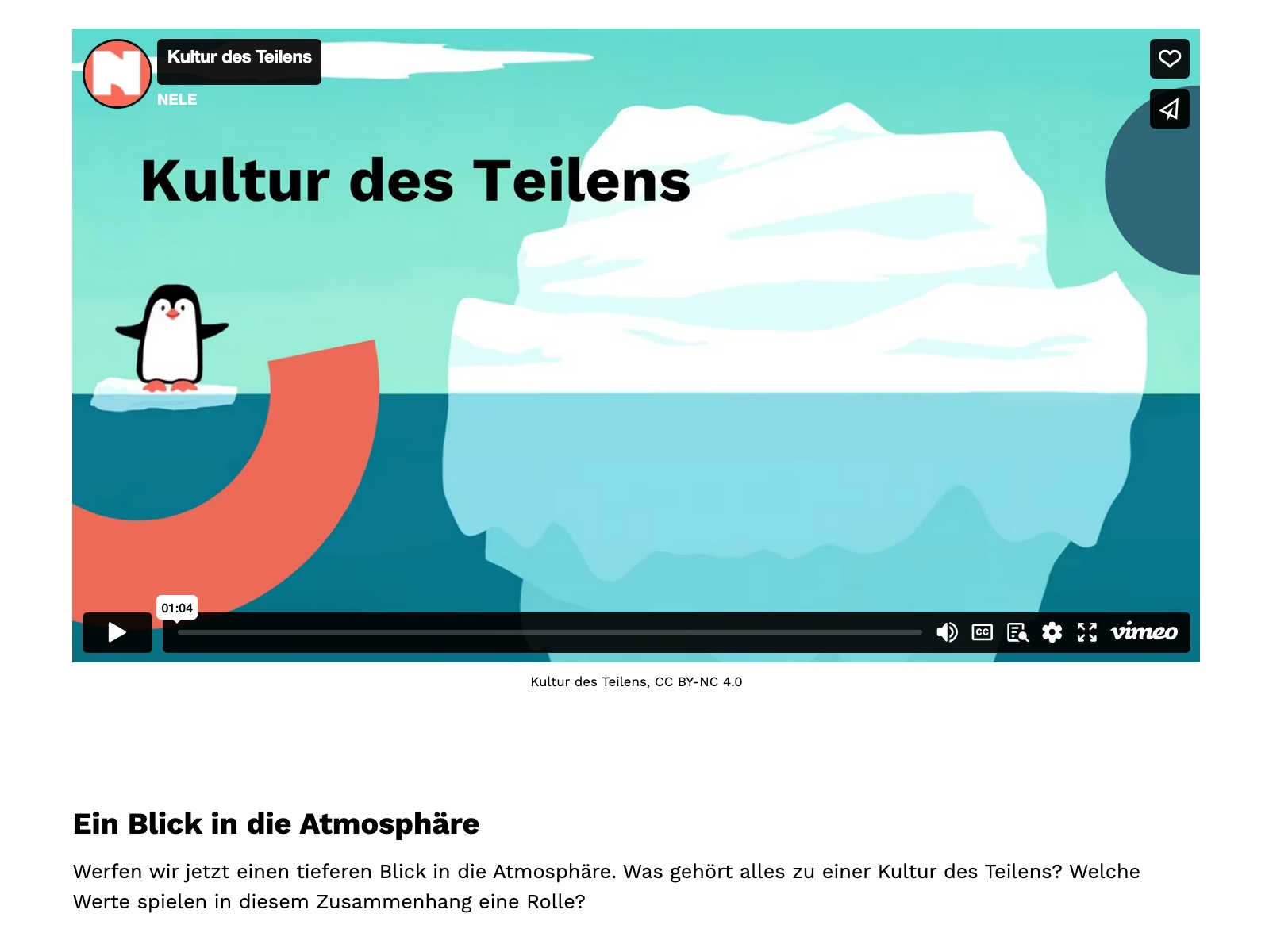 Screenshot der Website des „NELE – Campus Neue Lernkultur“